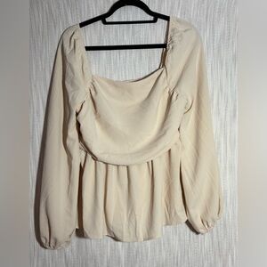 Elegant Cream Women's Blouse